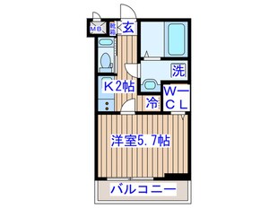 ビューノ広瀬通の物件間取画像